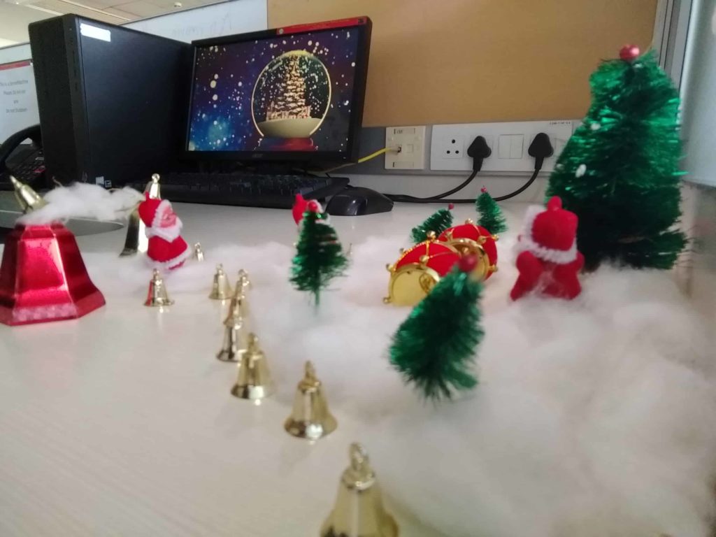 Christmas at infosys sez hyderabad